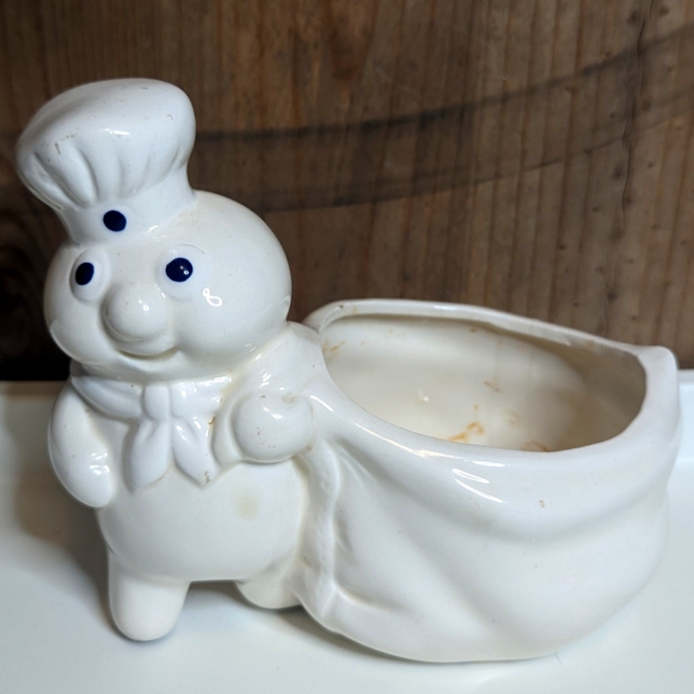 ❤️5 for $25❤️Pillsbury Doughboy 1988 Ceramic Planter